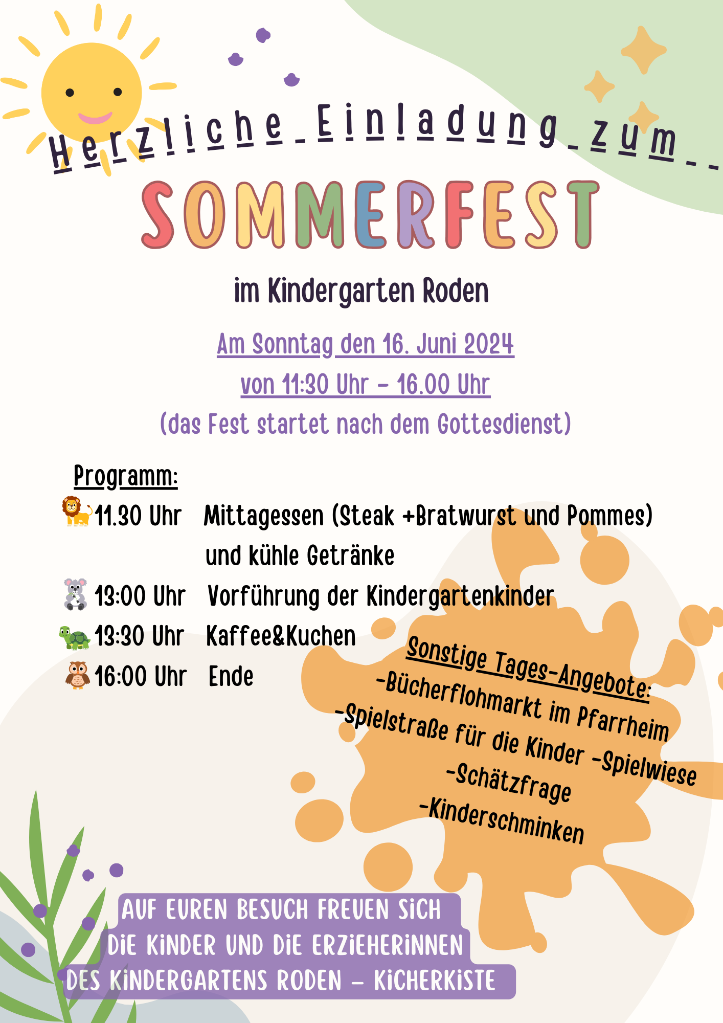 Kindergartenfest Roden